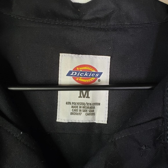 Dickies Work Shirt Women's M Black Short Sleeve Hops For Humanity Button Front - Picture 4 of 6